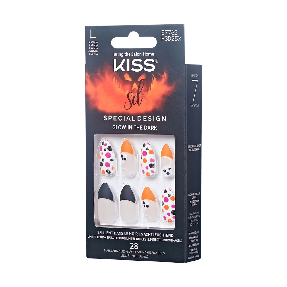 KISS Halloween Special Design Glow In The Dark Nails🎃 New